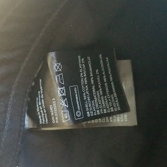 (10) NWT H&M Youth Classic Black Khaki Pants ❤ Preppy ❤ Cotton Blend - Picture 4 of 6